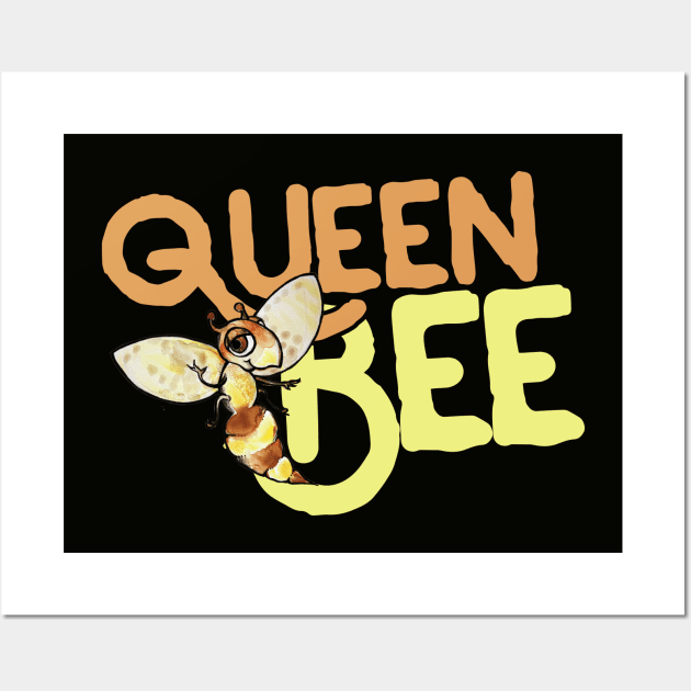 Queen Bee Wall Art by bubbsnugg